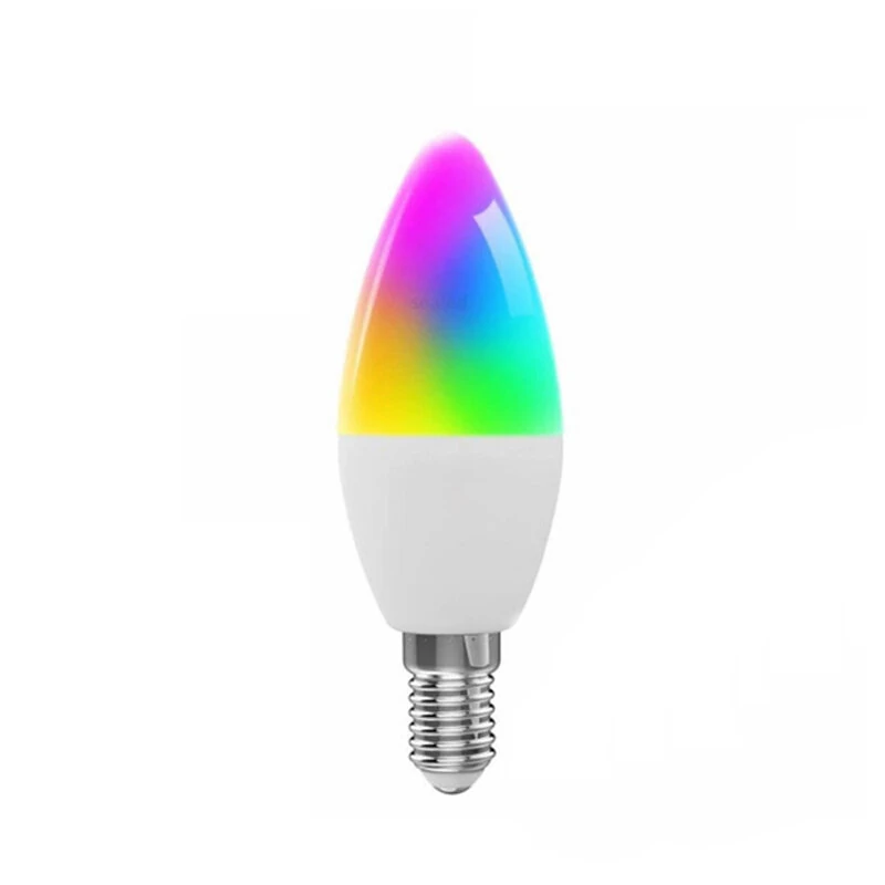 5W WiFi Smart Bulb E14 RGB+WW+CW Works With TUYA APP Alexa Compatible 2.4GHz Voice Control Energy Efficient LED (image for) 5W WiFi Smart Bulb E14 RGB+WW+CW Works With TUYA APP Alexa Compatible 2.4GHz Voice Control Energy Efficient LED